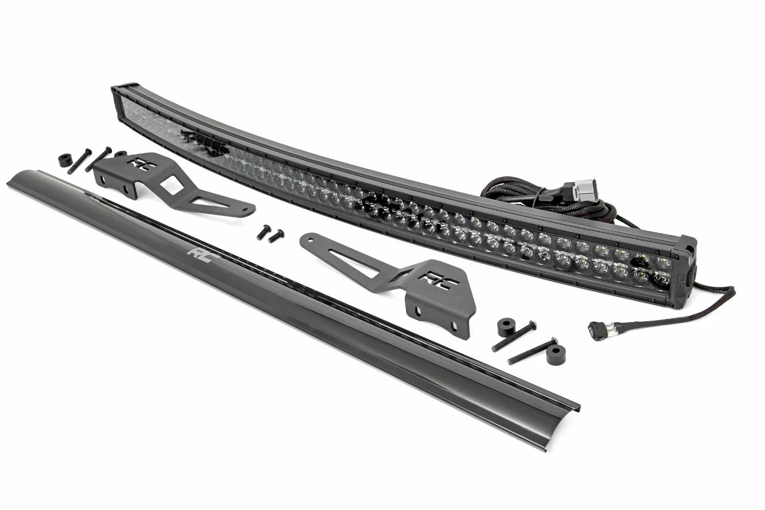 Fits Toyota FJ Cruiser(07-14) LED Light 50_ Curved Dual Row DRL Black 71203